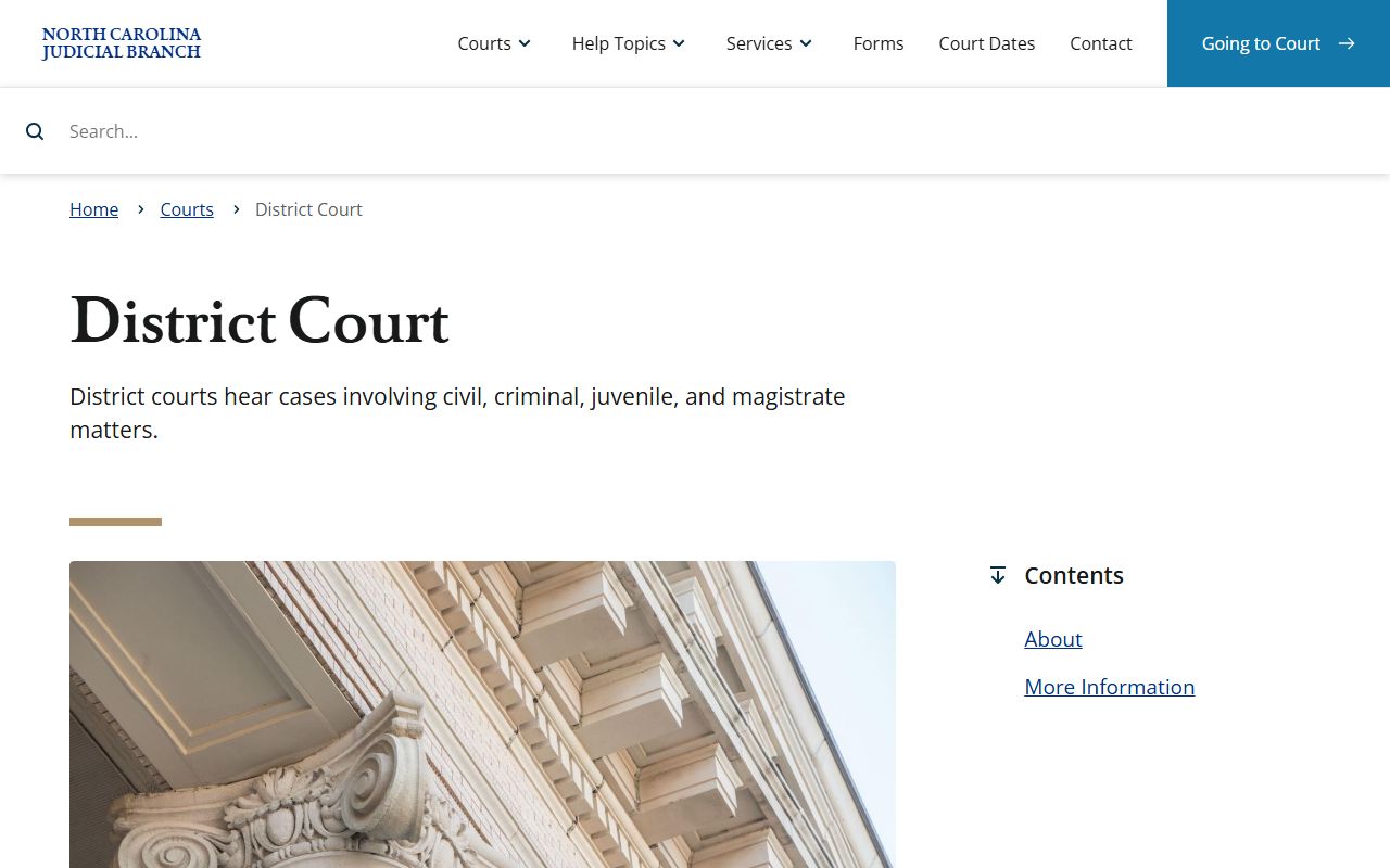 Pamlico County court records from District Court