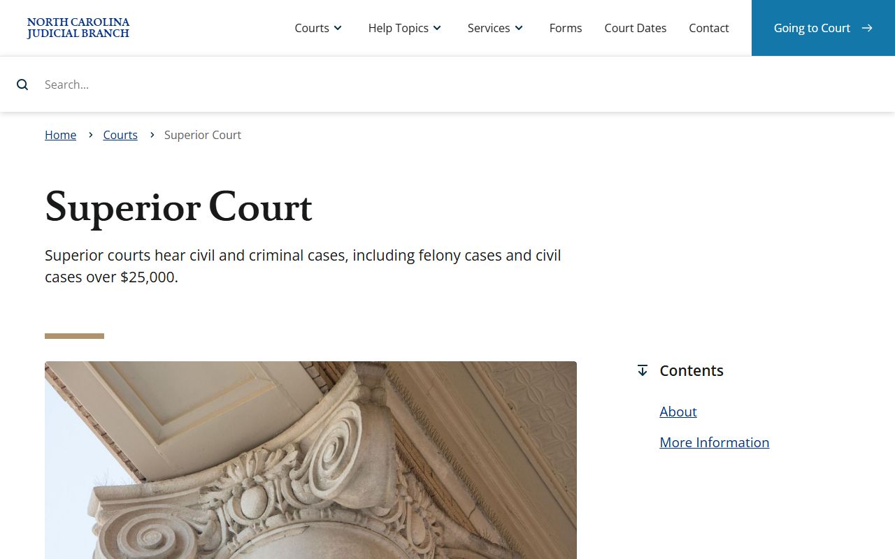 Pamlico County court records from Superior Court