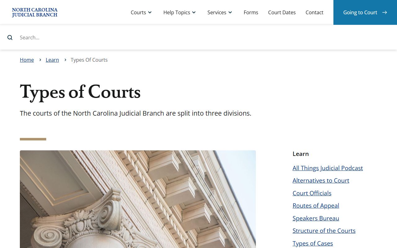 Pamlico County court records by North Carolina court type